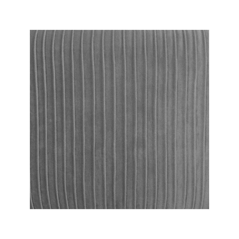 Lot de 2 Fauteuils Velours Plissé Gris Solaro Atmosphera