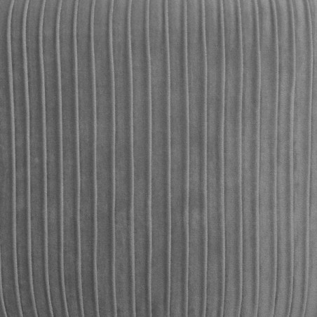 Lot de 2 Fauteuils Velours Plissé Gris Solaro Atmosphera