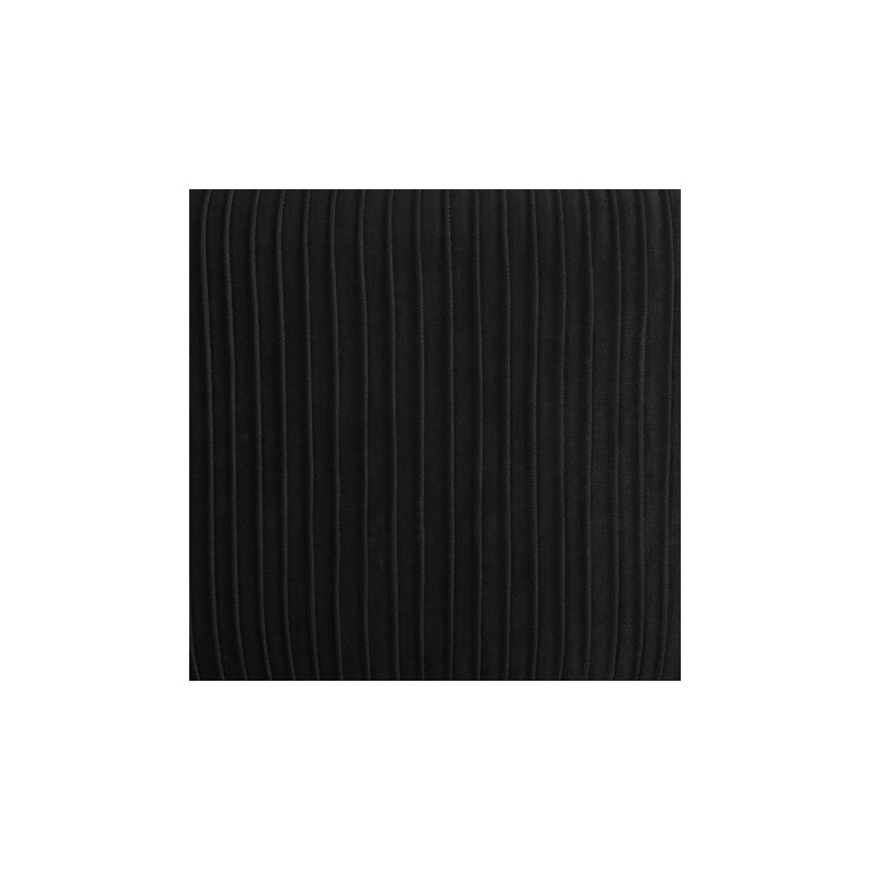 Lot de 2 Fauteuils Velours Plissé Noir Solaro Atmosphera