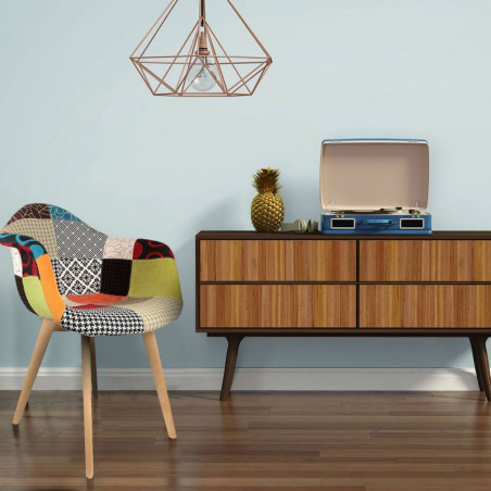 Lot De 2 Fauteuils Patchwork Multicolore Home Deco Factory