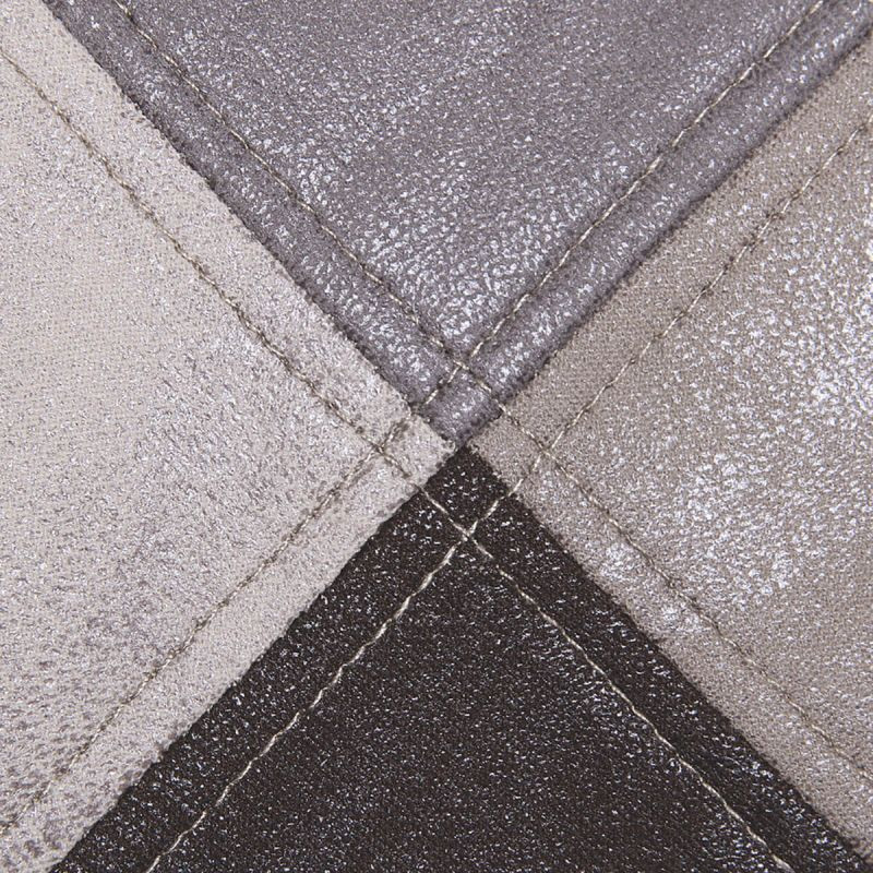 Lot De 4 Fauteuils En Bois Et Simili Cuir Home Deco Factory