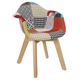 Lot de 2 Fauteuils Patchwork Enfant Home Deco Factory 2