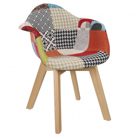 Lot de 2 Fauteuils Patchwork Enfant Home Deco Factory