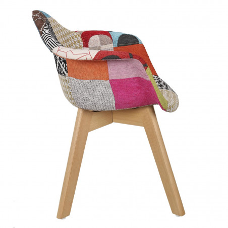 Lot de 2 Fauteuils Patchwork Enfant Home Deco Factory