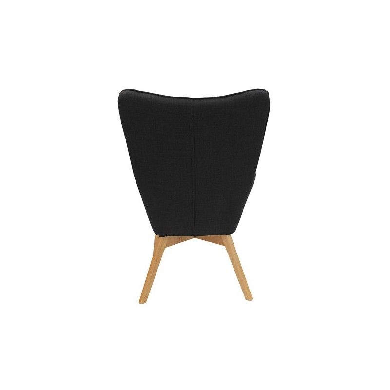 Fauteuil Helsinki Noir Design Patchwork