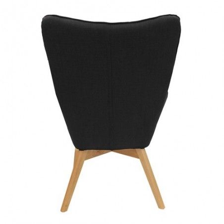 Fauteuil Helsinki Noir Design Patchwork
