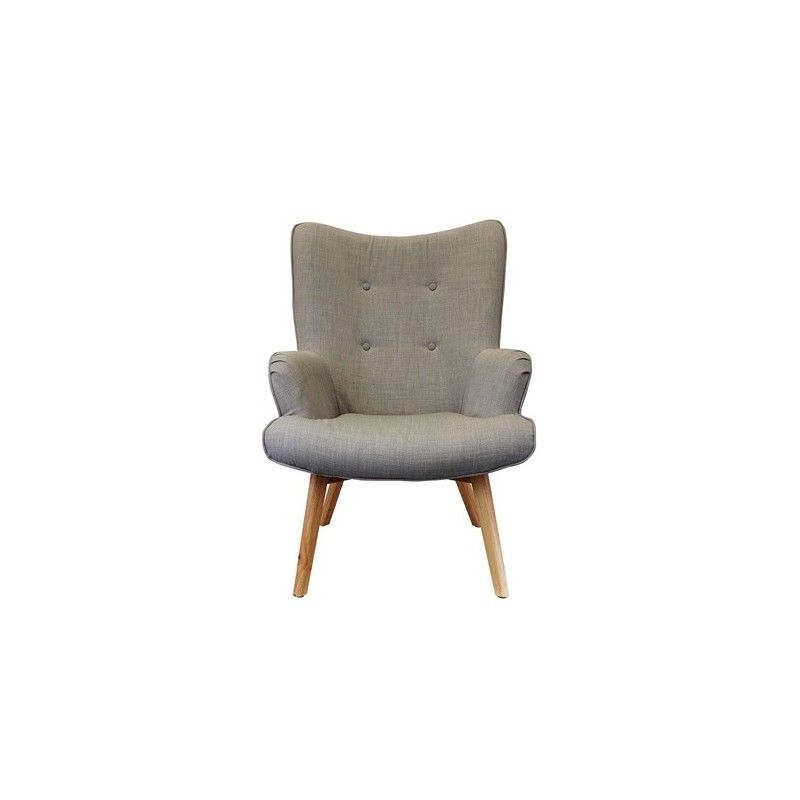 Fauteuil Helsinki Gris Design Patchwork