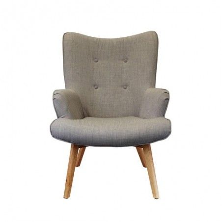 Fauteuil Helsinki Gris Design Patchwork