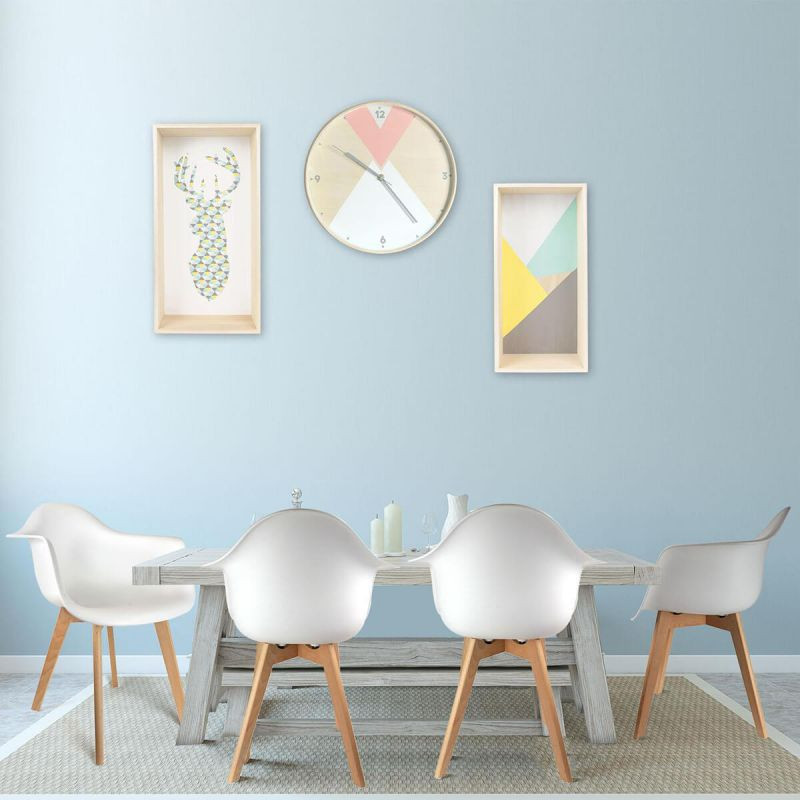 Lot De 4 Fauteuils Polypropilène Blanc Home Deco Factory