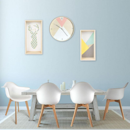 Lot De 6 Fauteuils Polypropilène Blanc Home Deco Factory