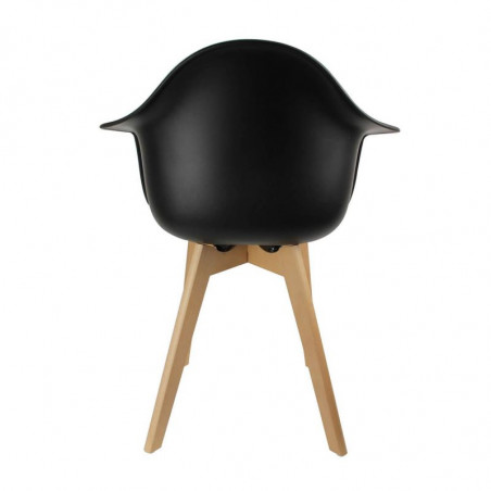 Lot De 6 Fauteuils Scandinaves Noirs