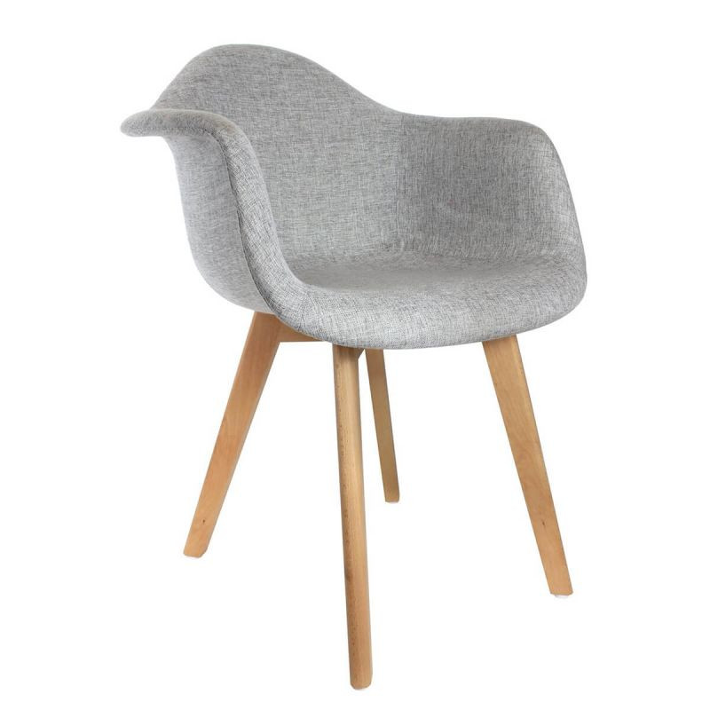 Lot De 6 Fauteuils Scandinaves Gris