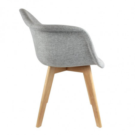 Lot De 6 Fauteuils Scandinaves Gris