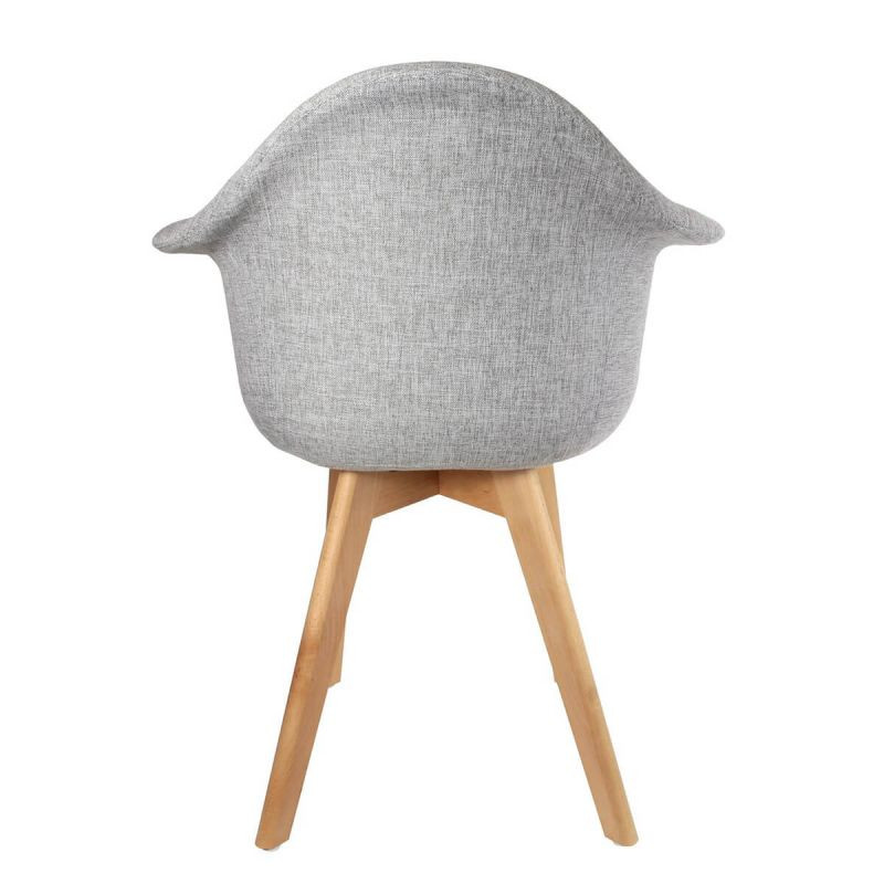 Lot De 6 Fauteuils Scandinaves Gris