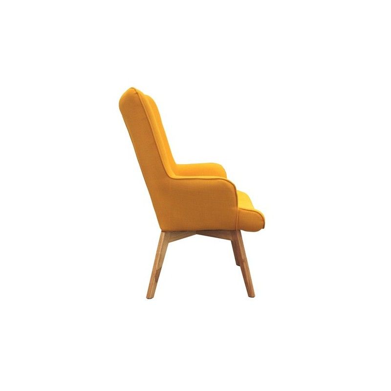 Fauteuil Helsinki Jaune Design Patchwork