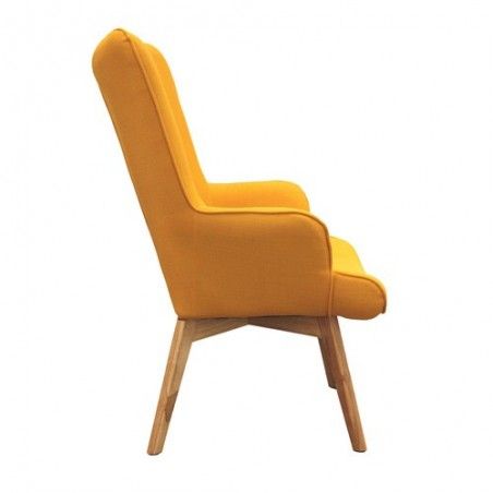 Fauteuil Helsinki Jaune Design Patchwork