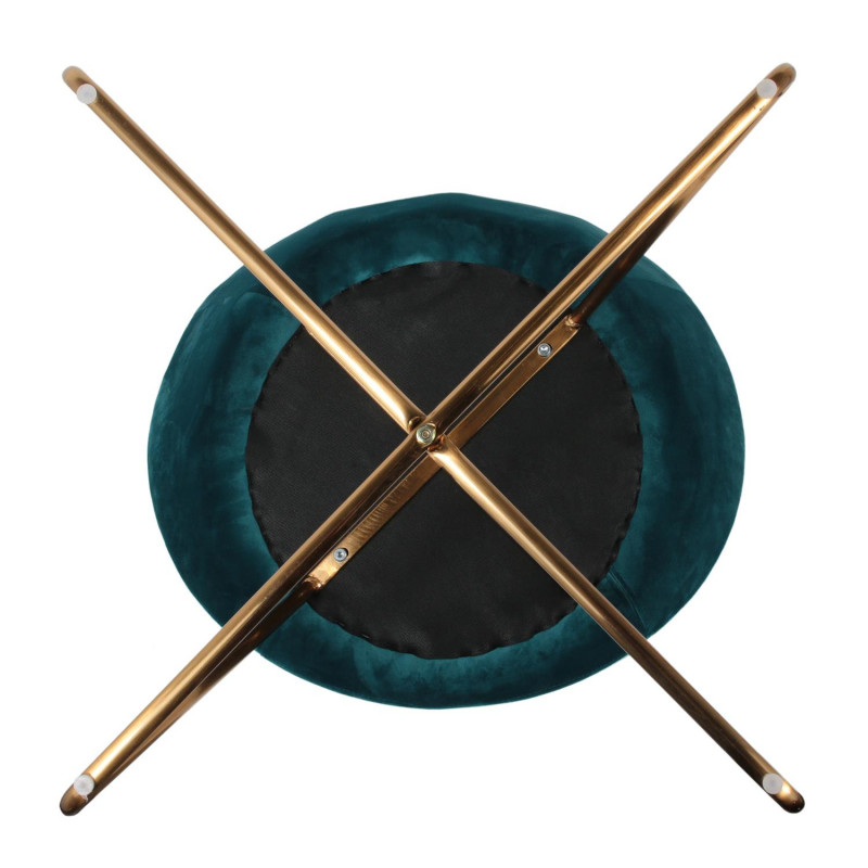 Lot De 2 Fauteuils Velours Karl Bleu Home Deco Factory