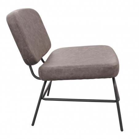 Lot De 2 Fauteuils Detroit Gris Home Deco Factory