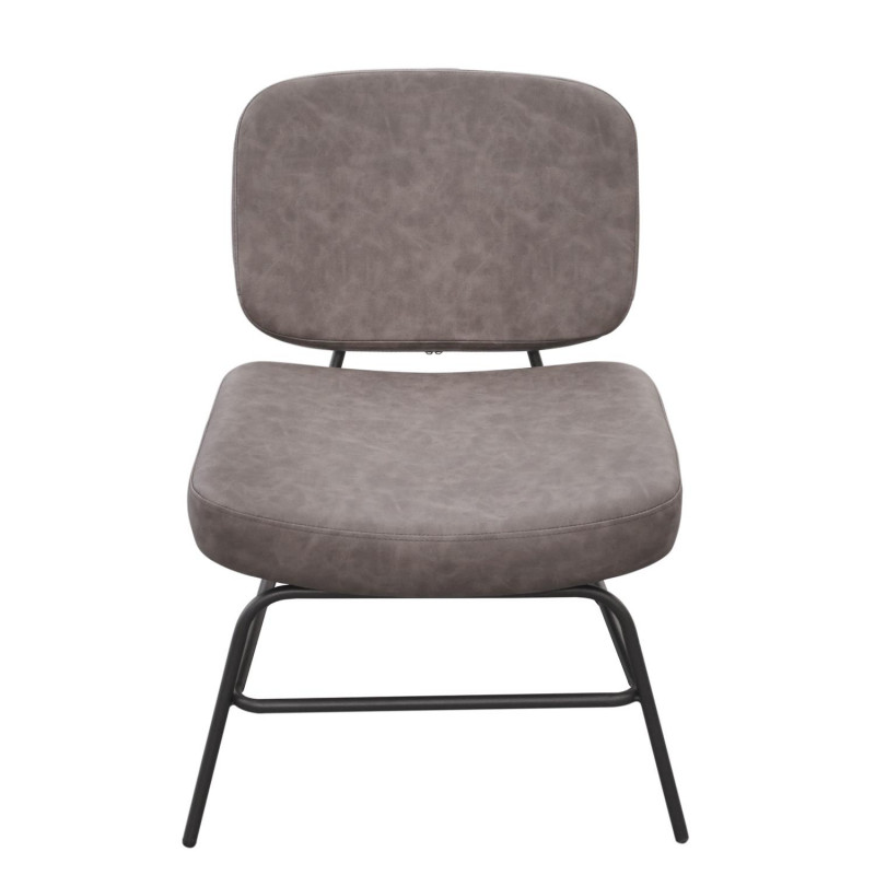 Lot De 2 Fauteuils Detroit Gris Home Deco Factory