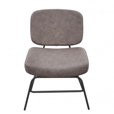 Lot De 2 Fauteuils Detroit Gris Home Deco Factory