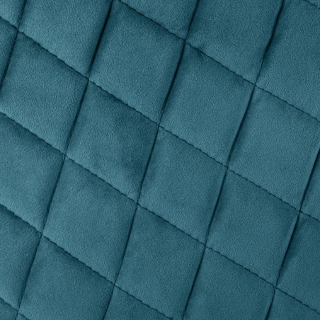 Lot De 6 Fauteuils Velours Marlo Bleus Atmosphera