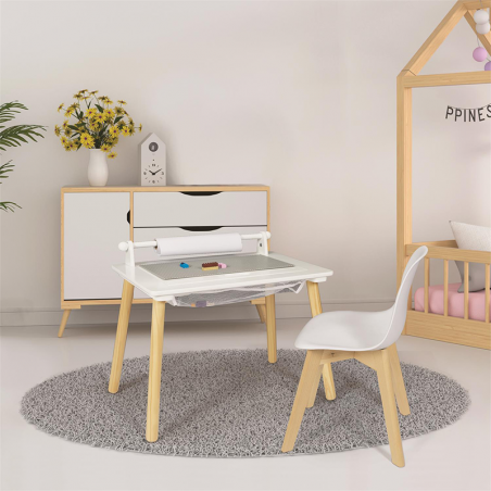 Bureau école maternelle 2 en 1 Compatible Brique Home Deco Kids