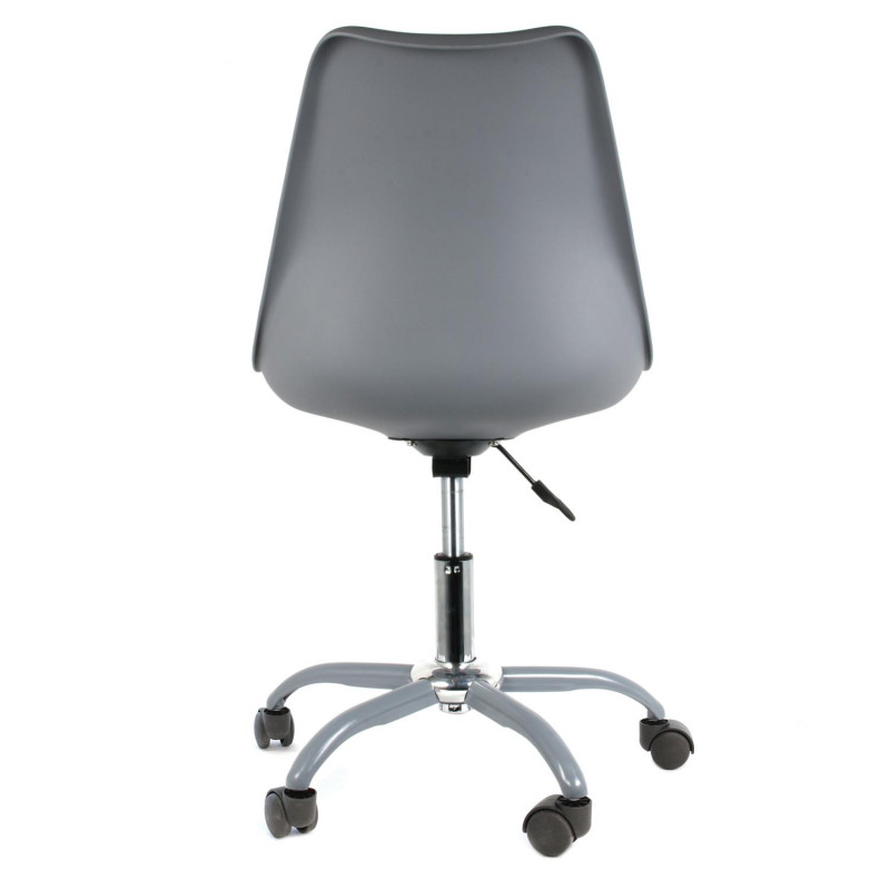 Lot De 2 Chaises A Roulettes Kiruna Grises