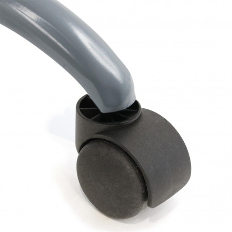 Lot De 2 Chaises A Roulettes Kiruna Grises