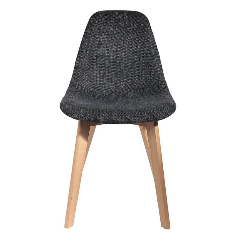 Lot De 2 Chaises Grosse Maille Noire Home Deco Factory