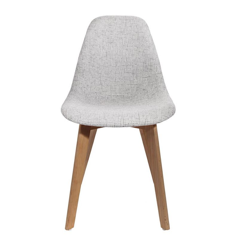 Lot De 4 Chaises Grosse Maille Grises Home Deco Factory