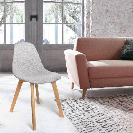 Lot De 6 Chaises Grosse Maille Grises Home Deco Factory