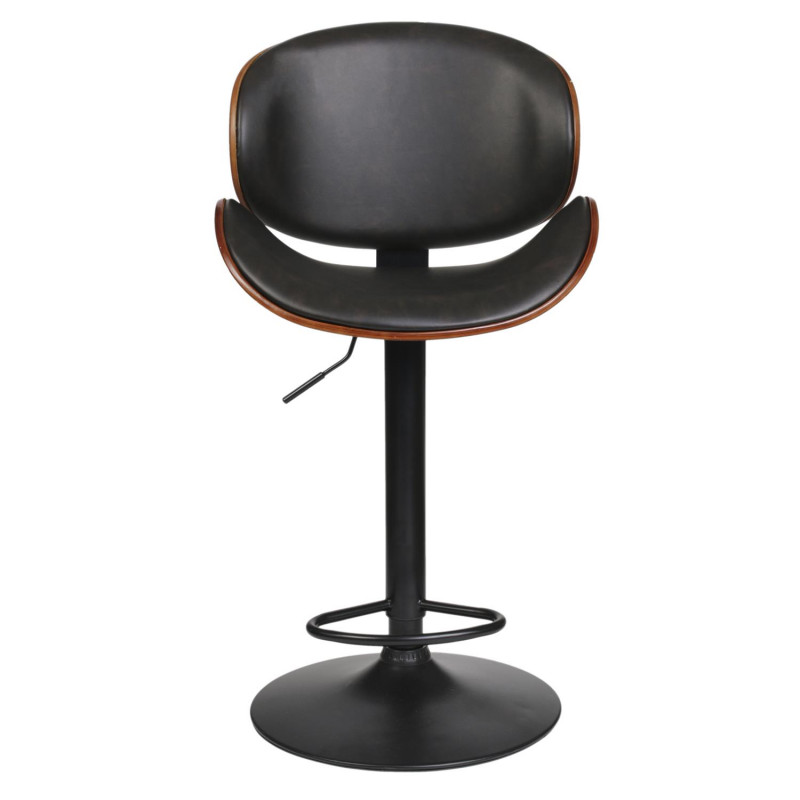 Chaise De Bar Reno Noire Home Deco Factory