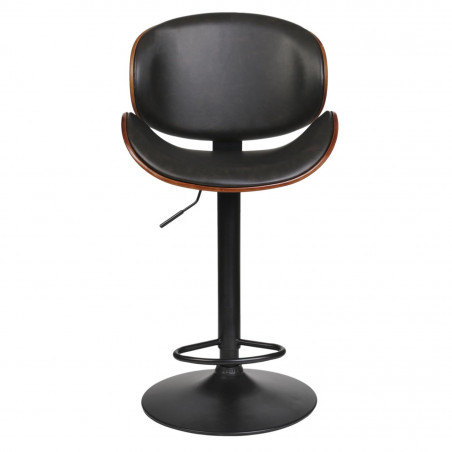 Chaise De Bar Reno Noire Home Deco Factory