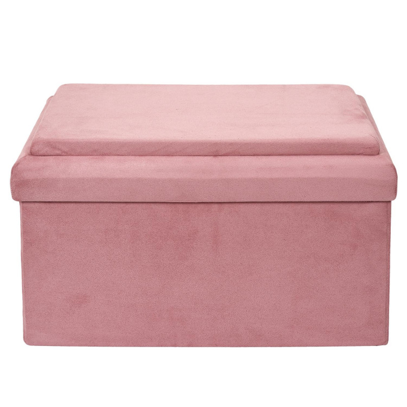Coffre Banc Pliable Brique Rose Home Deco Kids