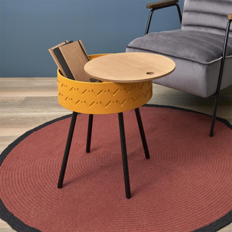 Table Coffre Eugenie Moutarde Home Deco Factory