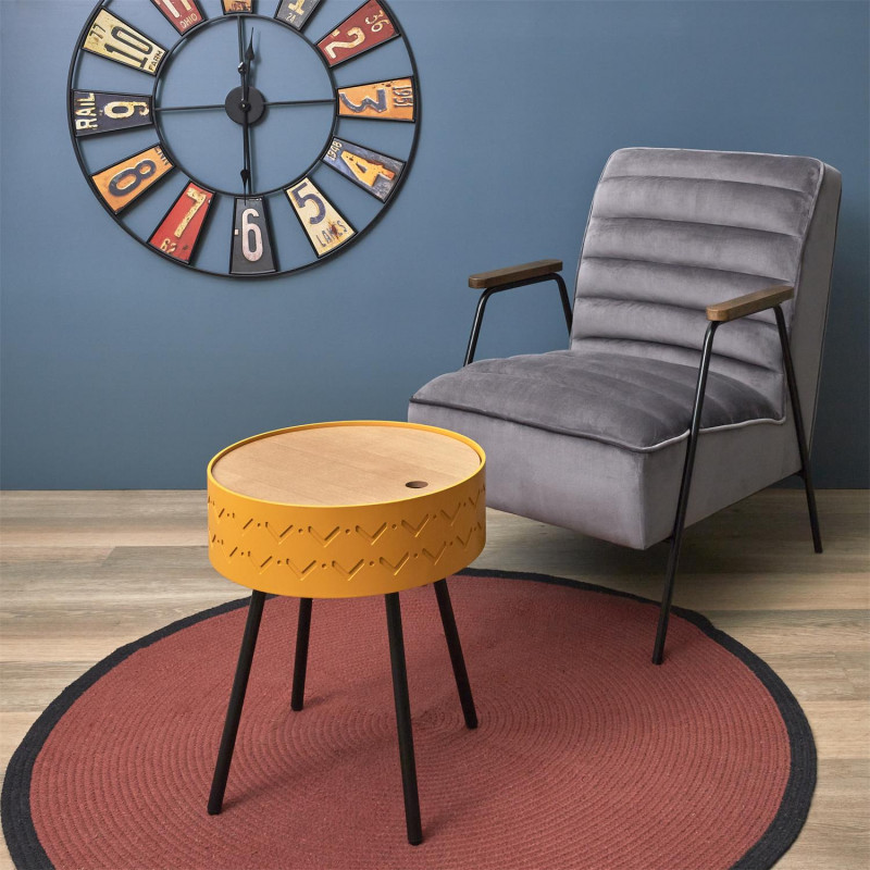 Table Coffre Eugenie Moutarde Home Deco Factory