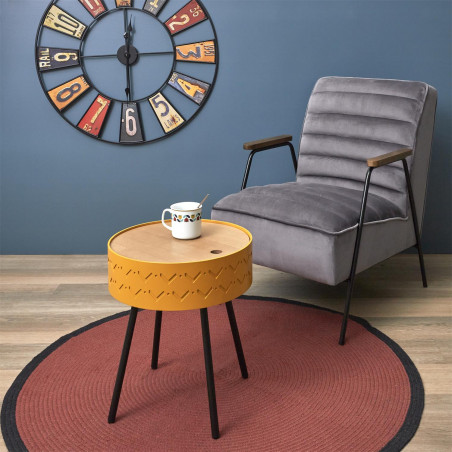 Table Coffre Eugenie Moutarde Home Deco Factory