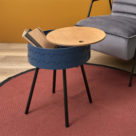 Table Coffre Eugenie Bleue Home Deco Factory