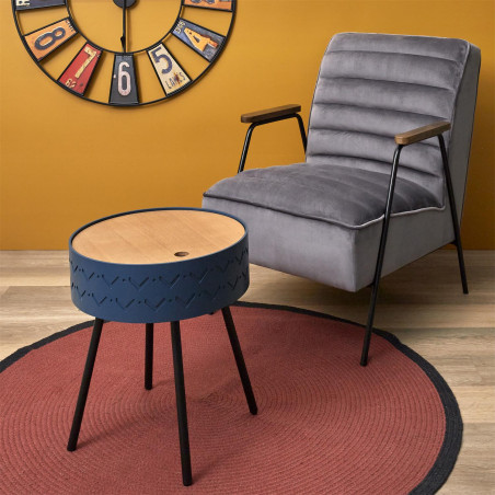 Table Coffre Eugenie Bleue Home Deco Factory