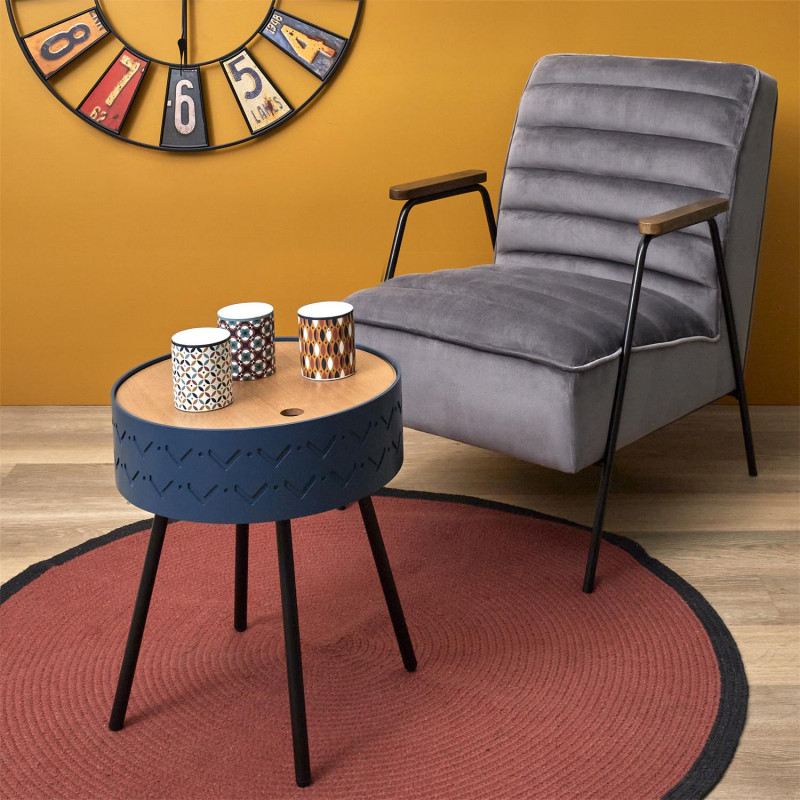 Table Coffre Eugenie Bleue Home Deco Factory