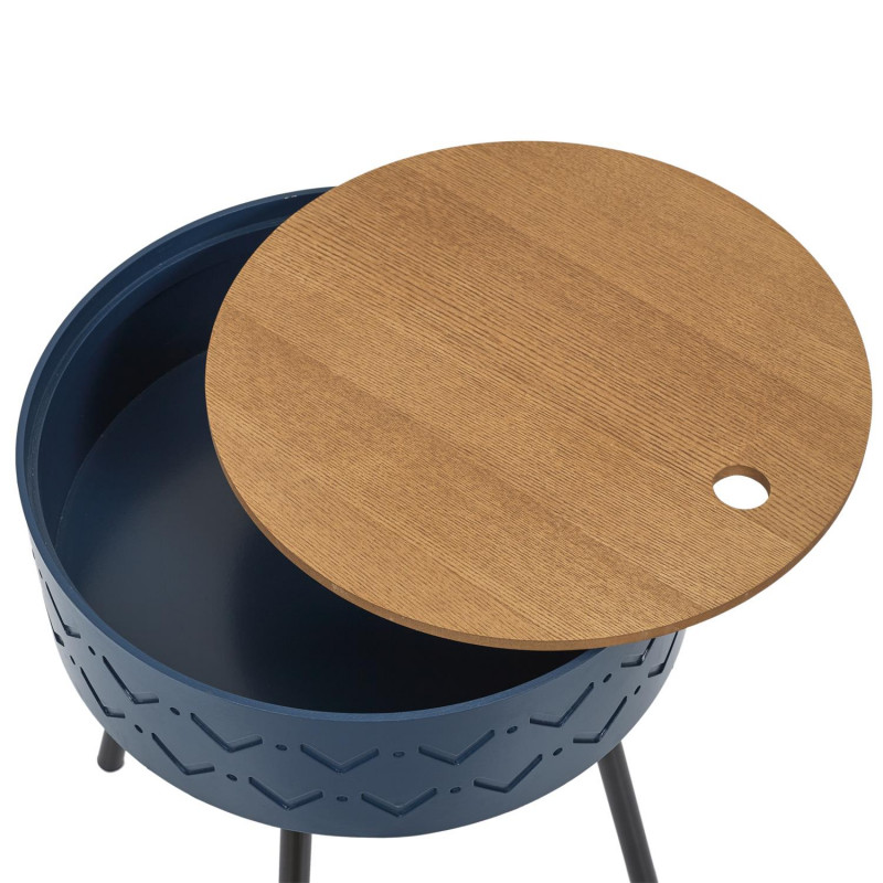 Table Coffre Eugenie Bleue Home Deco Factory