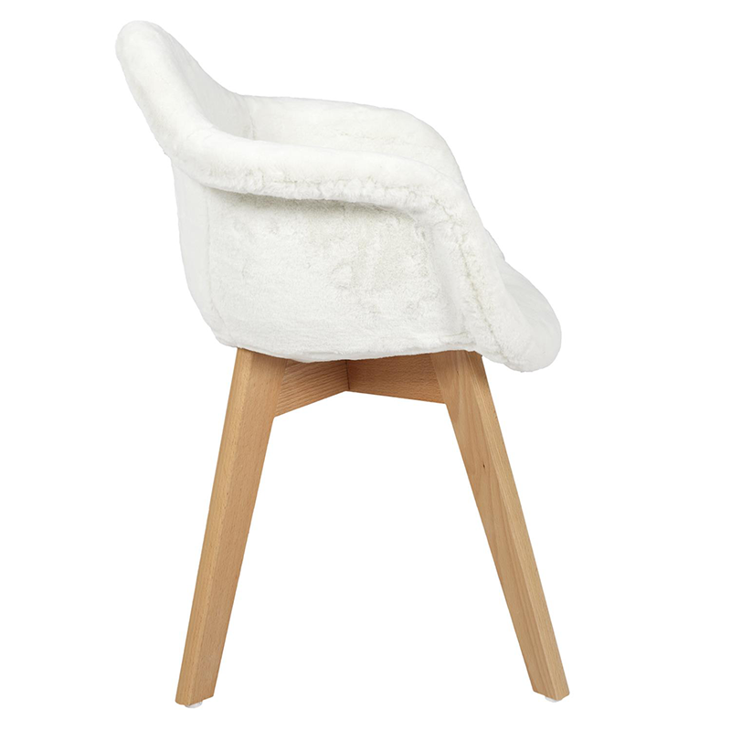 Fauteuil Enfant Fourrure Blanc Home Deco Kids