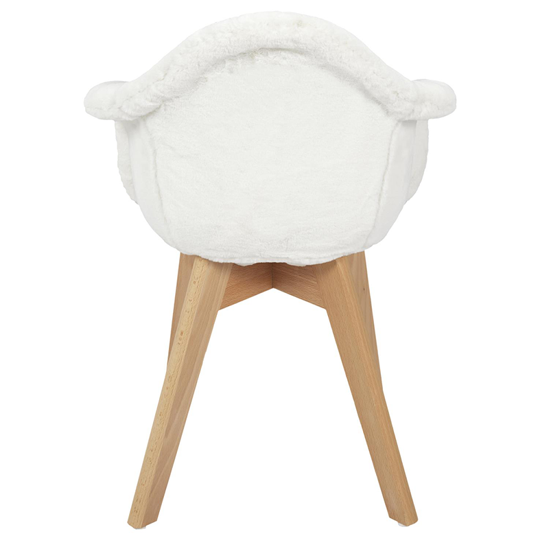 Fauteuil Enfant Fourrure Blanc Home Deco Kids