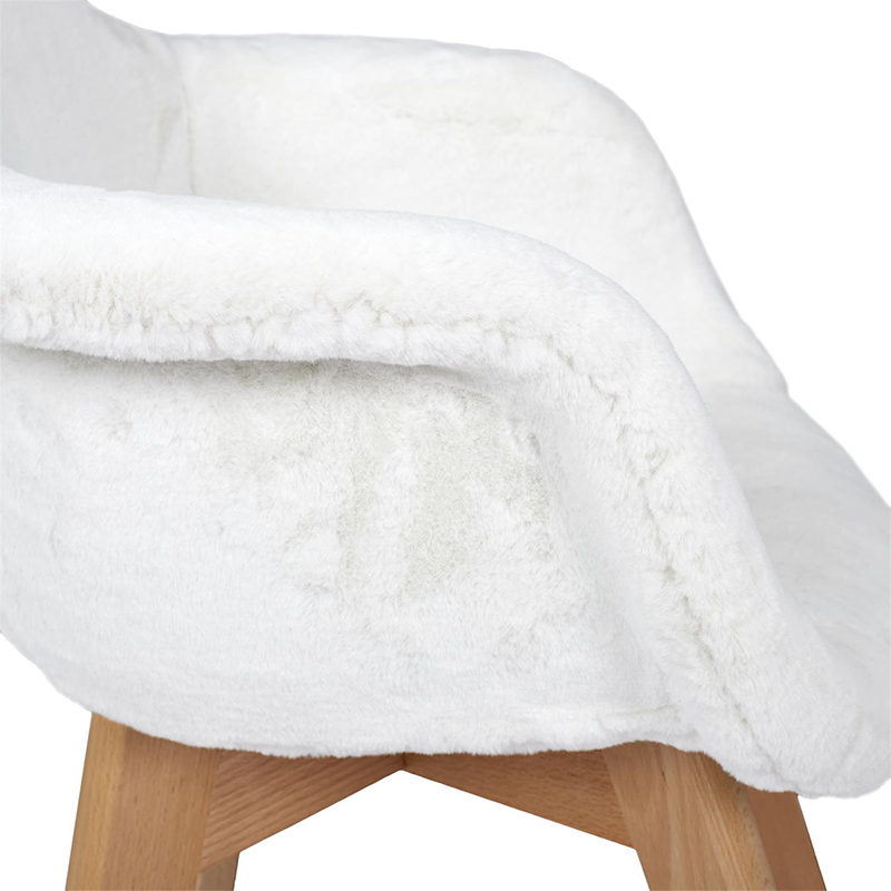 Fauteuil Enfant Fourrure Blanc Home Deco Kids