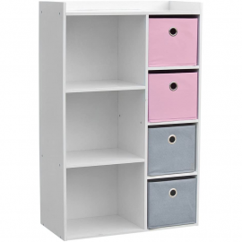 Lot De 2 Meubles De Rangement Enfant Rose Home Deco Factory 2