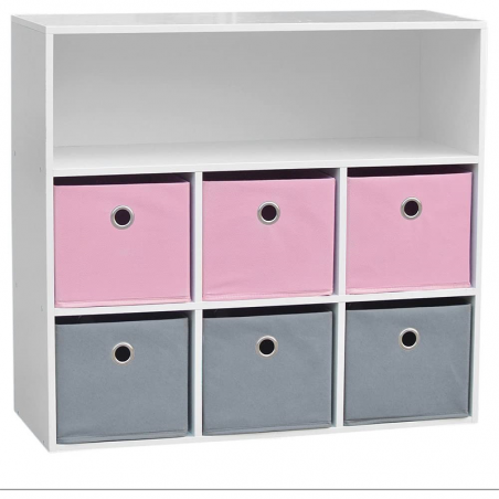 Lot De 2 Meubles De Rangement Enfant Rose Home Deco Factory