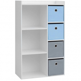 Lot De 2 Meubles De Rangement Enfant Bleu Home Deco Factory 2