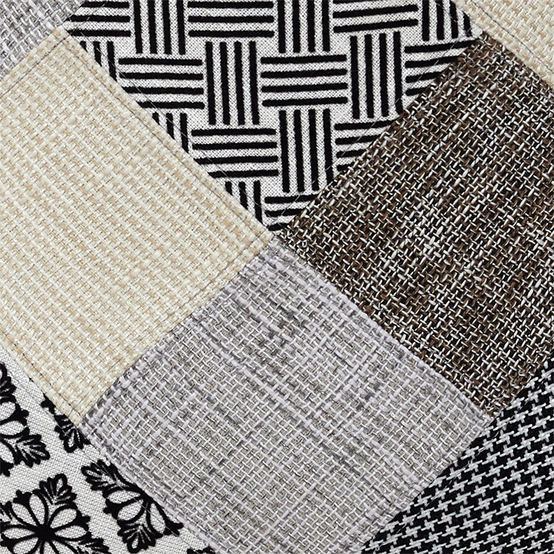 Lot De 4 Chaises Patchwork Gris Home Deco Factory