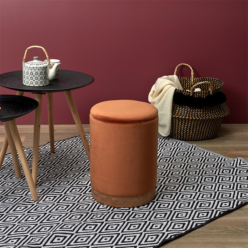 Coffre Pouf Mirage Ocre Home Deco Factory