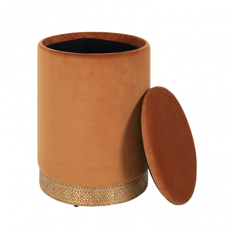 Coffre Pouf Mirage Ocre Home Deco Factory